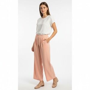 NWT Torrid Wide Leg Pant Pleated‎ Front Elastic Waist Zip Button Fly 16R